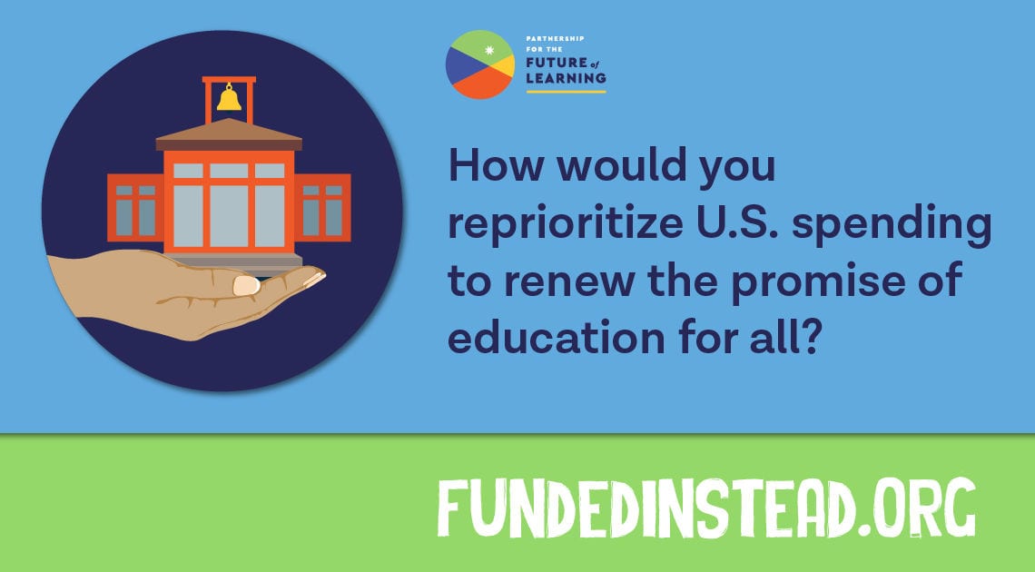reprioritize education funding graphic