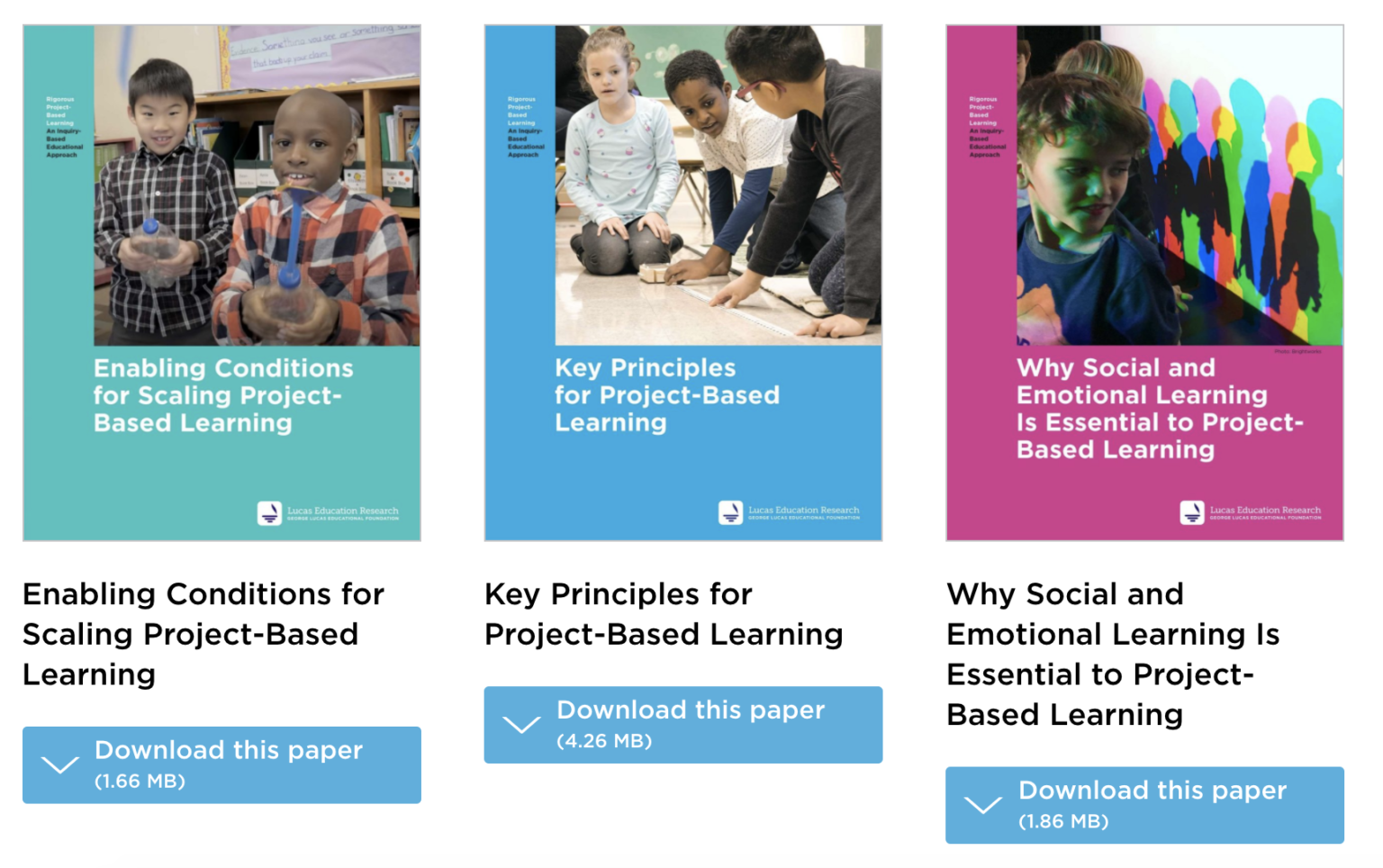 New Insights for Project-Based Learning - Partnership for the Future of ...