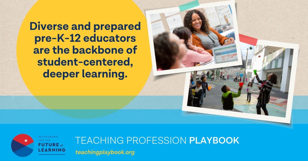 Teaching profession playbook social media card